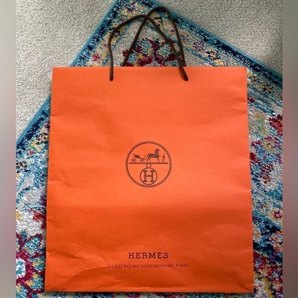 Hermes Authentic Large Shopping Gift Bag Large - Picture 1 of 16